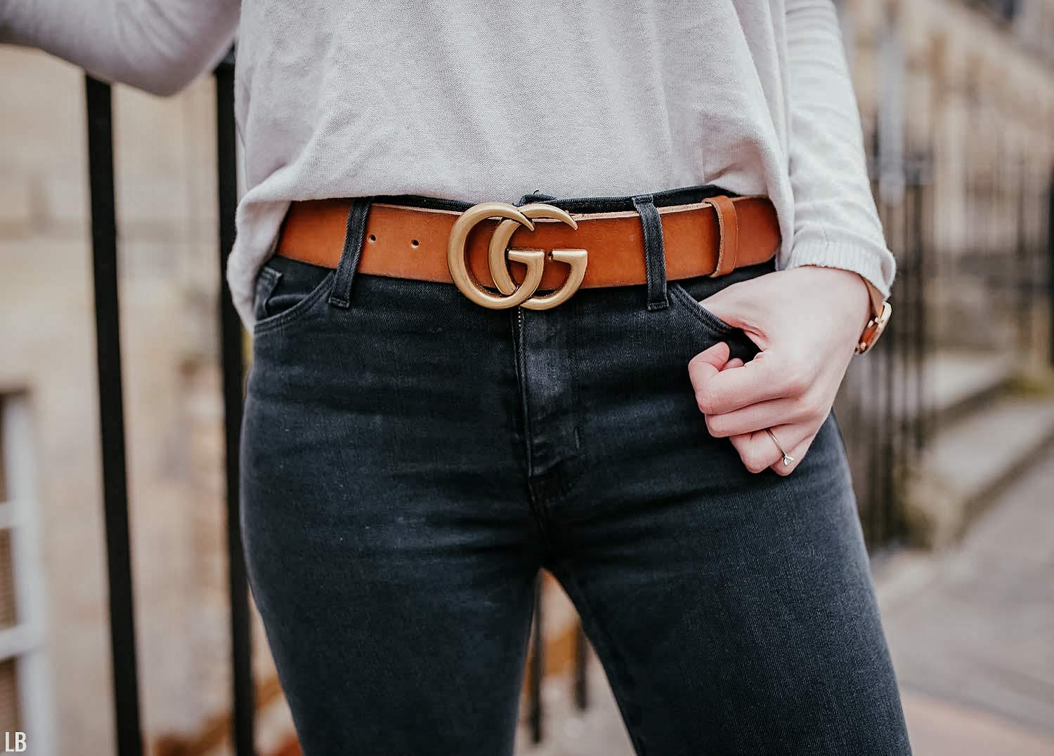 Gucci Women's GG Leather Belt