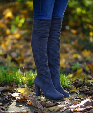 The Grey Cape & Over The Knee Boots – FORD LA FEMME