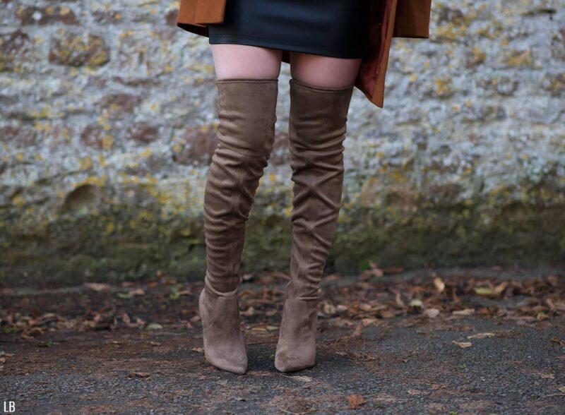 The Leather Mini Skirt With Suede Boots - FORD LA FEMME