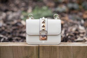 Mini Lock Bag in Light Ivory - FORD LA FEMME