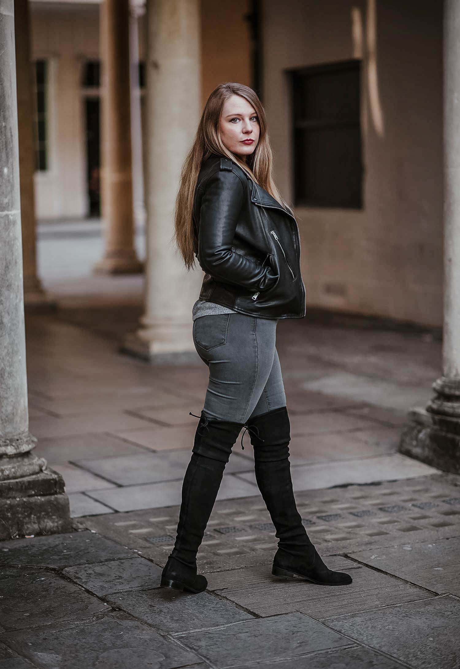 A Leather Jacket With Suede Boots – FORD LA FEMME