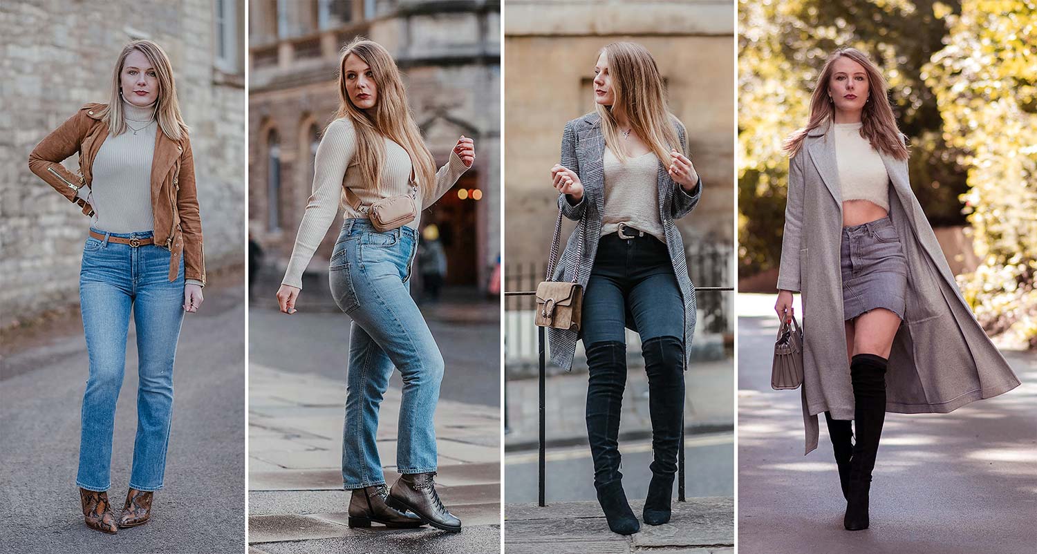 How To Dress Up A Denim Maxi Skirt With Boots - FORD LA FEMME