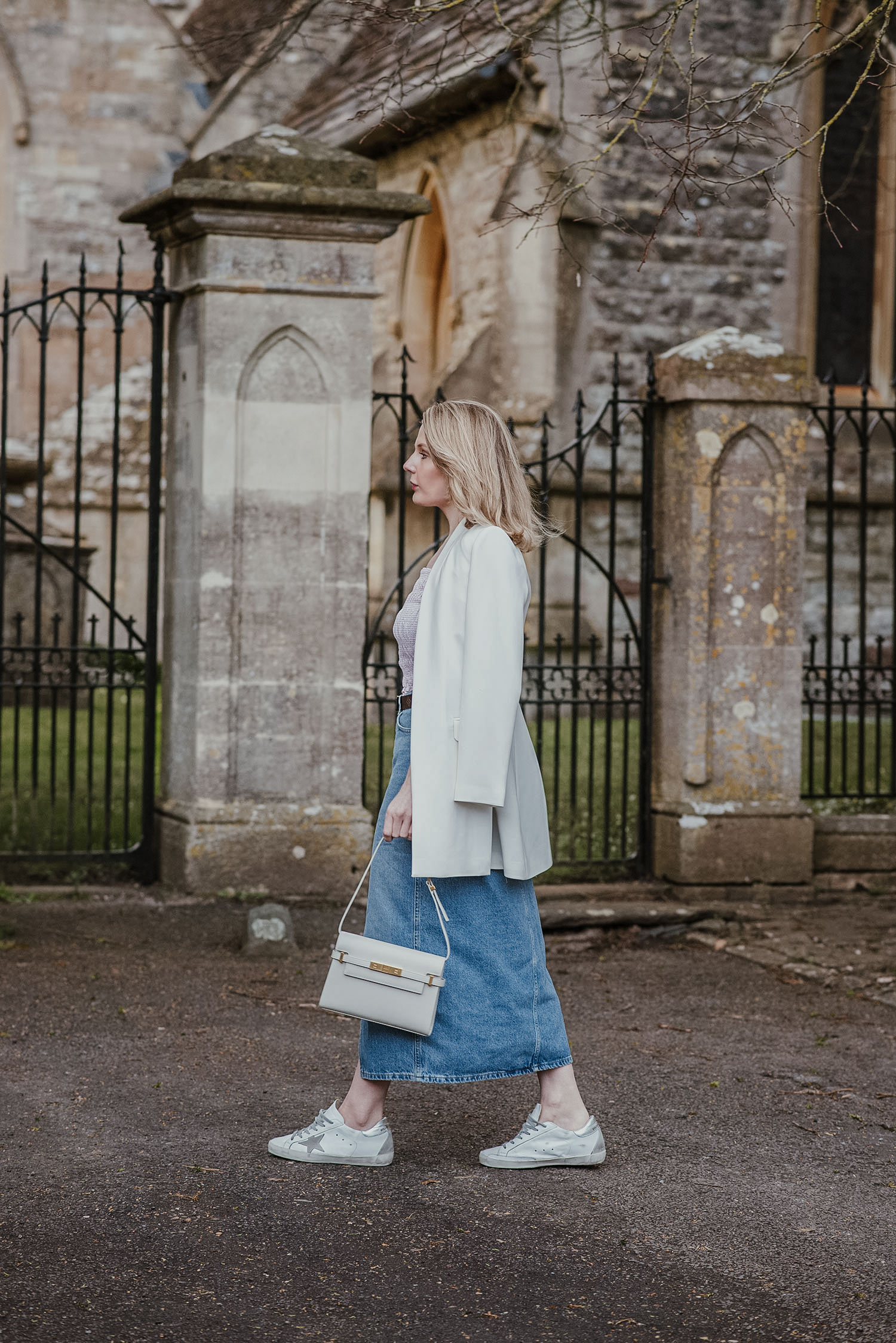 How to wear a midi skirt and trainers — Styling By Charlotte