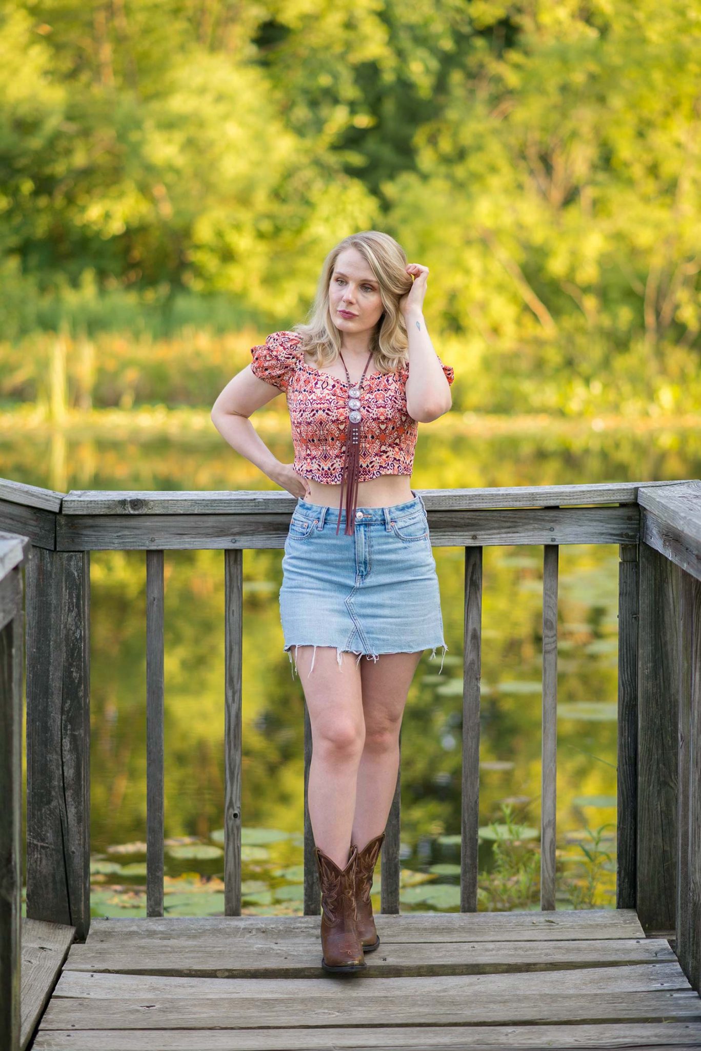 Cowgirl Vibes – Short Cowboy Boots With An Idyllwind Top – FORD LA FEMME